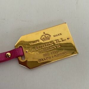 Ralph Lauren LRL Pink Bag Charm